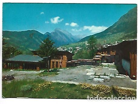 Postales: COLONIA OLIVETTI, SUL FONDO IL PAESE E M. ZERBION.- BRUSSON / ITALIA