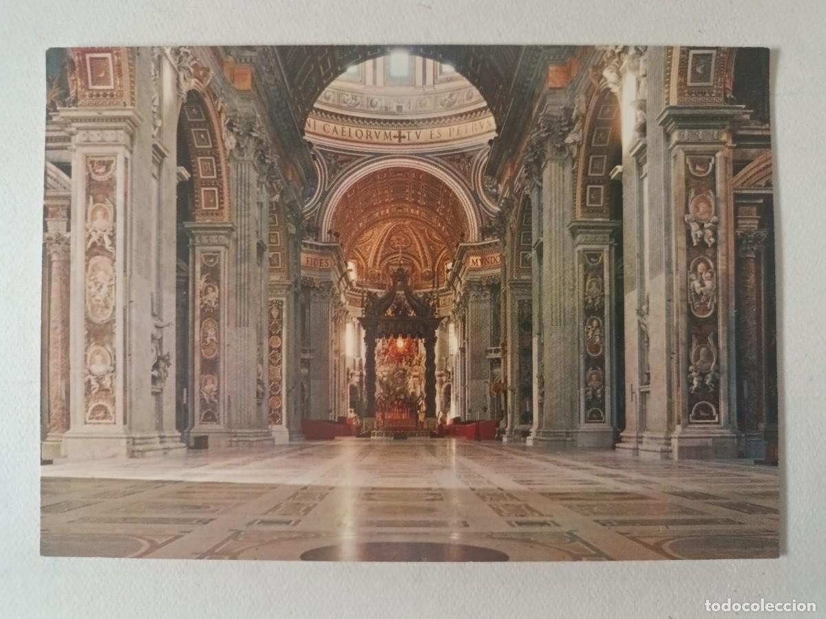 Postales: CIUDAD DEL VATICANO. INTERIOR BASILICA DE SAN PEDRO