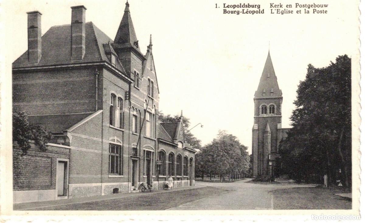 Postales: :::: LC694 - POSTAL - BOURG-LEOPOLD L&acute;EGLISE ET LA POSTE