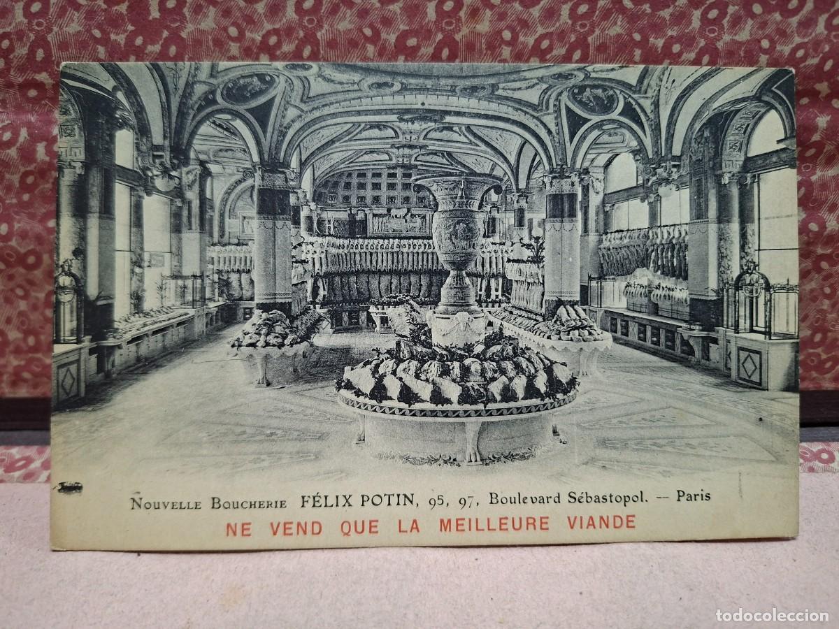Postkarten: ANTIGUA POSTAL FRANCIA CARNICERIA FELIX POTON PARIS