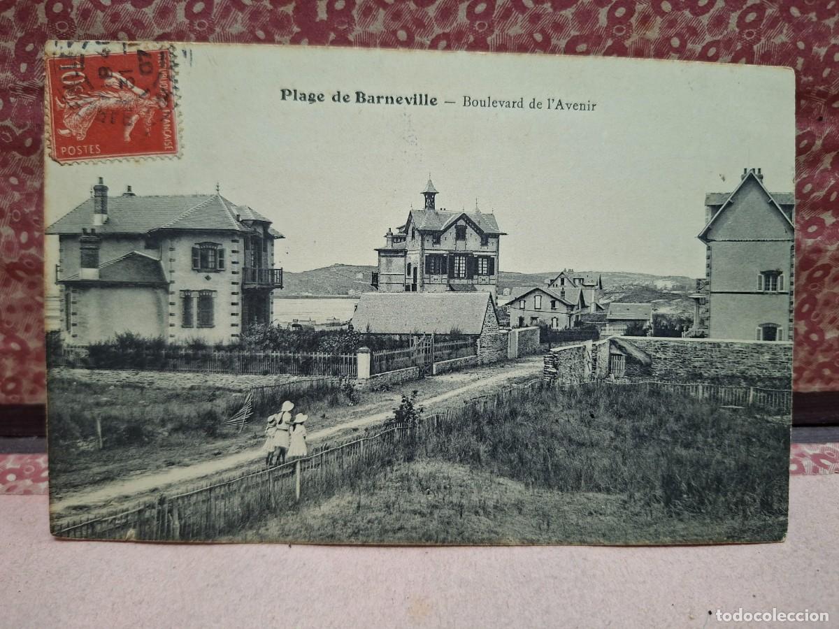 Postkarten: ANTIGUA POSTAL PLAGE DE BARNEVILLE FRANCIA