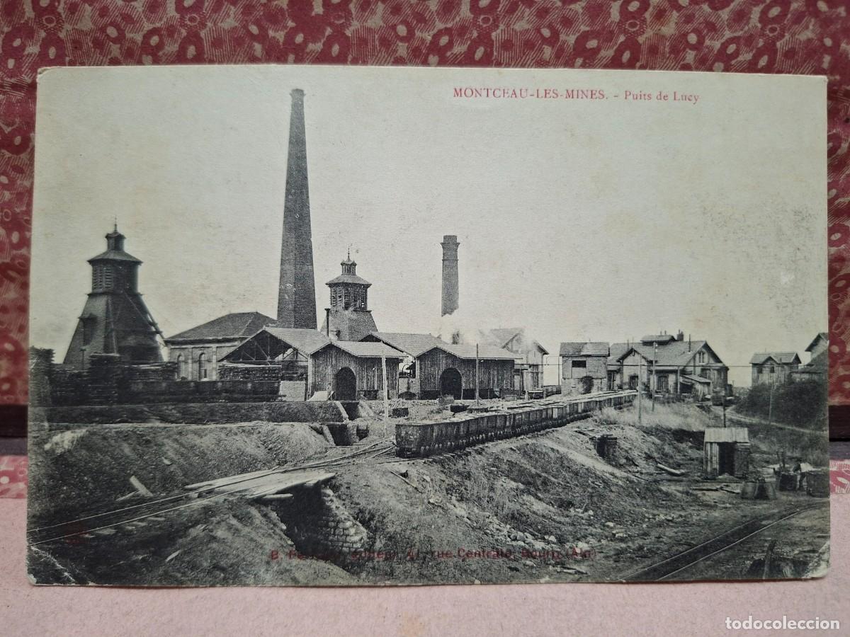Postkarten: ANTIGUA POSTAL MINAS MINERIA MONTCEAU PUITS DE LUEY FRANCIA