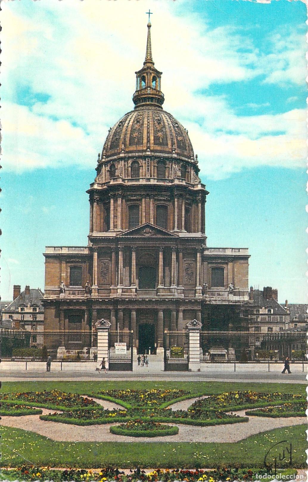 Cartoline: Postal de Par&iacute;s: D&ocirc;me des Invalides, Monumento ic&oacute;nico