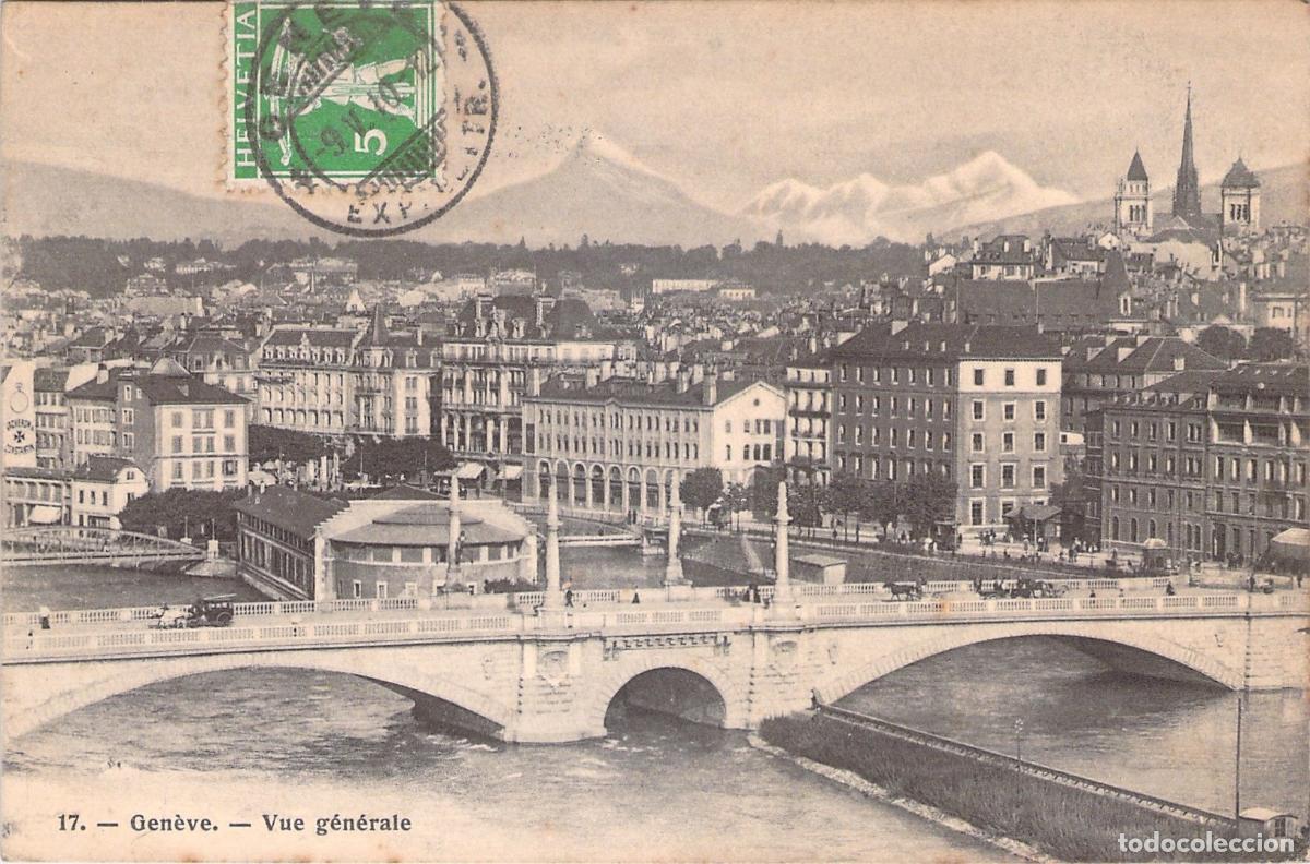 Cartoline: Postal de vista general de Ginebra, Suiza