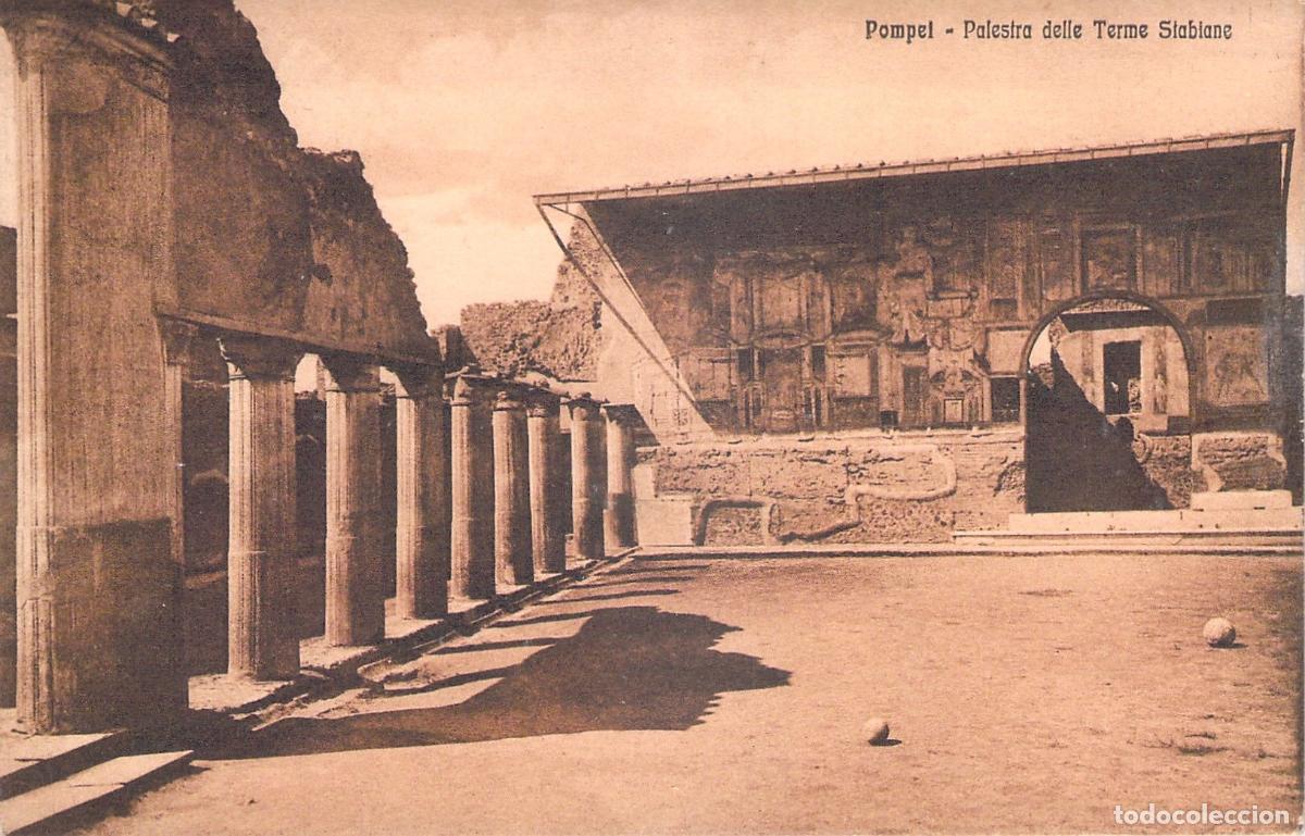 Cartoline: Postal de las Termas Stabianas en Pompeya, Italia