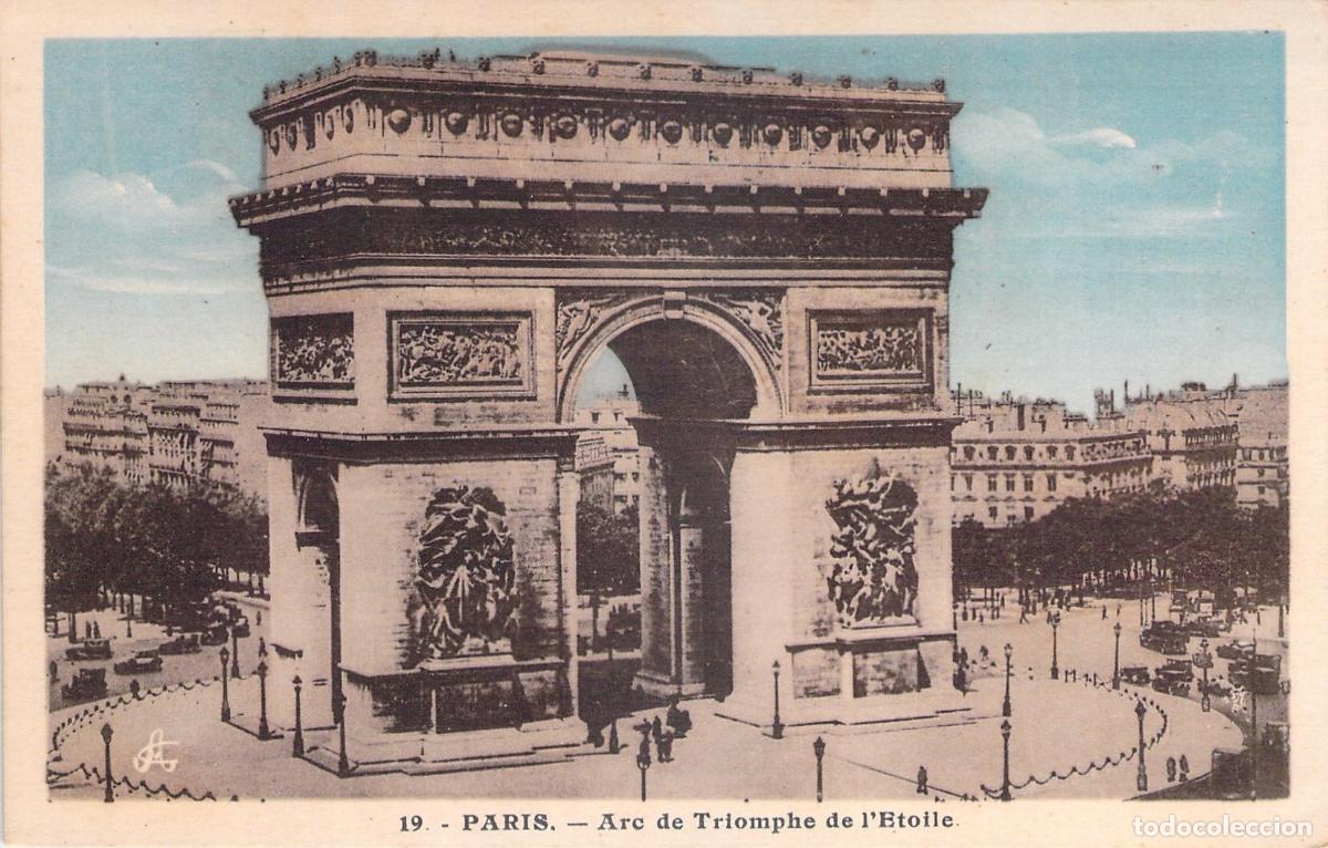 Postales: Postal de Par&iacute;s, Arco de Triunfo - Foto 1