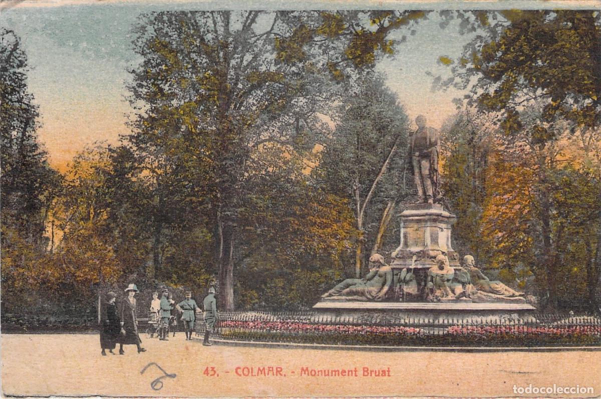 Postcards: Postal de Colmar Francia con el Monumento Bruat