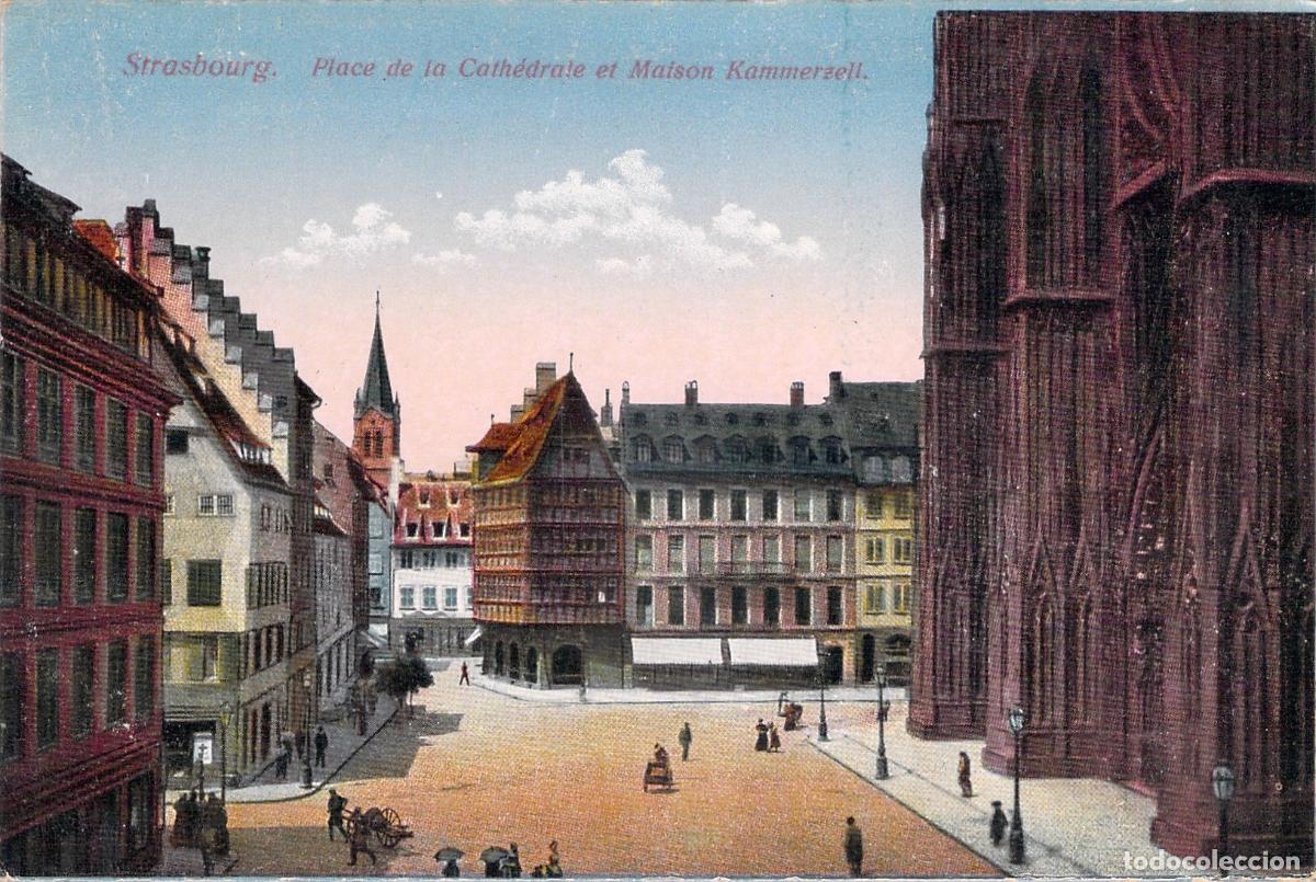 Postcards: Postal de Estrasburgo con Catedral y Maison Kammerzell