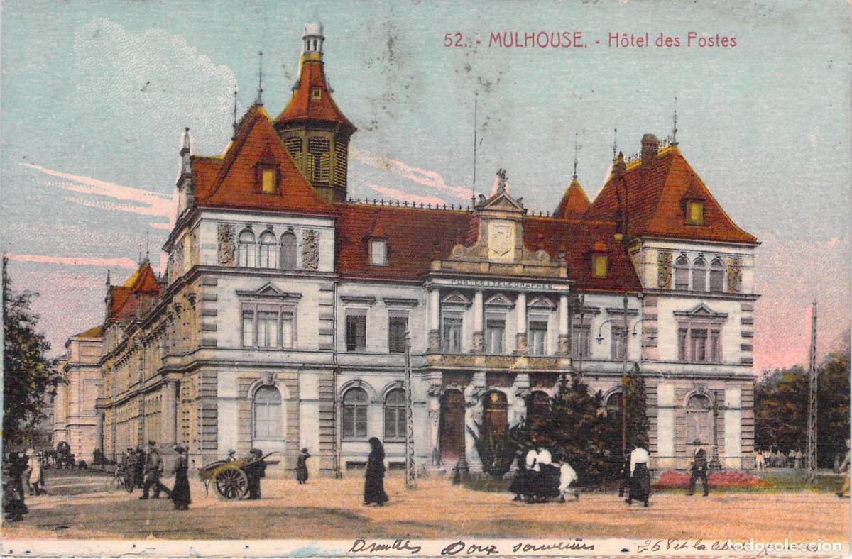 Postales: Postal de Mulhouse, Francia - Edificio de la Oficina de Correos - Foto 1