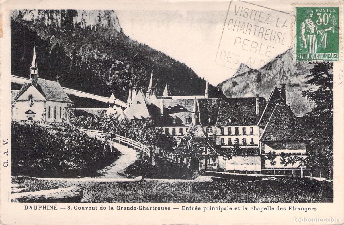 Postkarten: Postal del Monasterio de la Grande Chartreuse en los Alpes Franceses