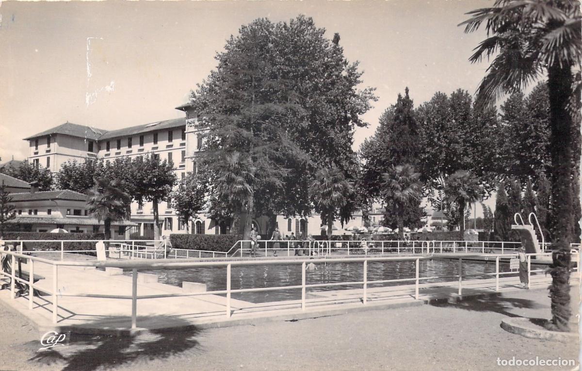 Postkarten: Postal de la Piscina de los Baignots en Dax, Francia