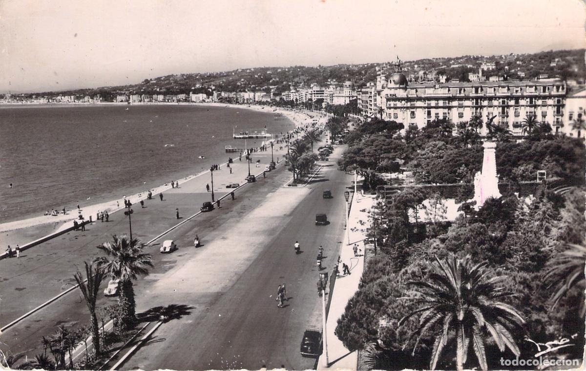 Postkarten: Postal de Niza, Promenade des Anglais y Jard&iacute;n Albert-1er