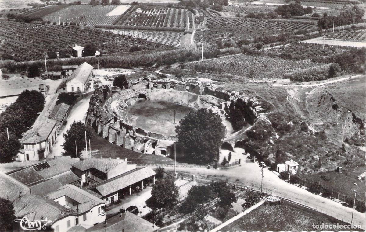 Postkarten: Postal de la Antigua Arena Romana de Fr&eacute;jus, Costa Azul, Francia