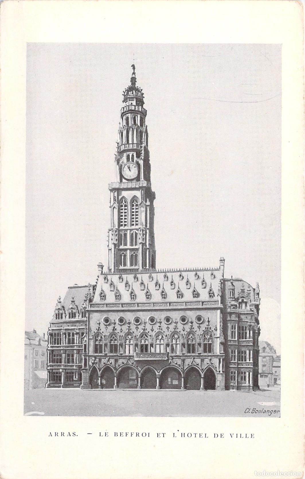 Postkarten: Postal de Arras, Le Beffroi et l'Hotel de Ville, Francia