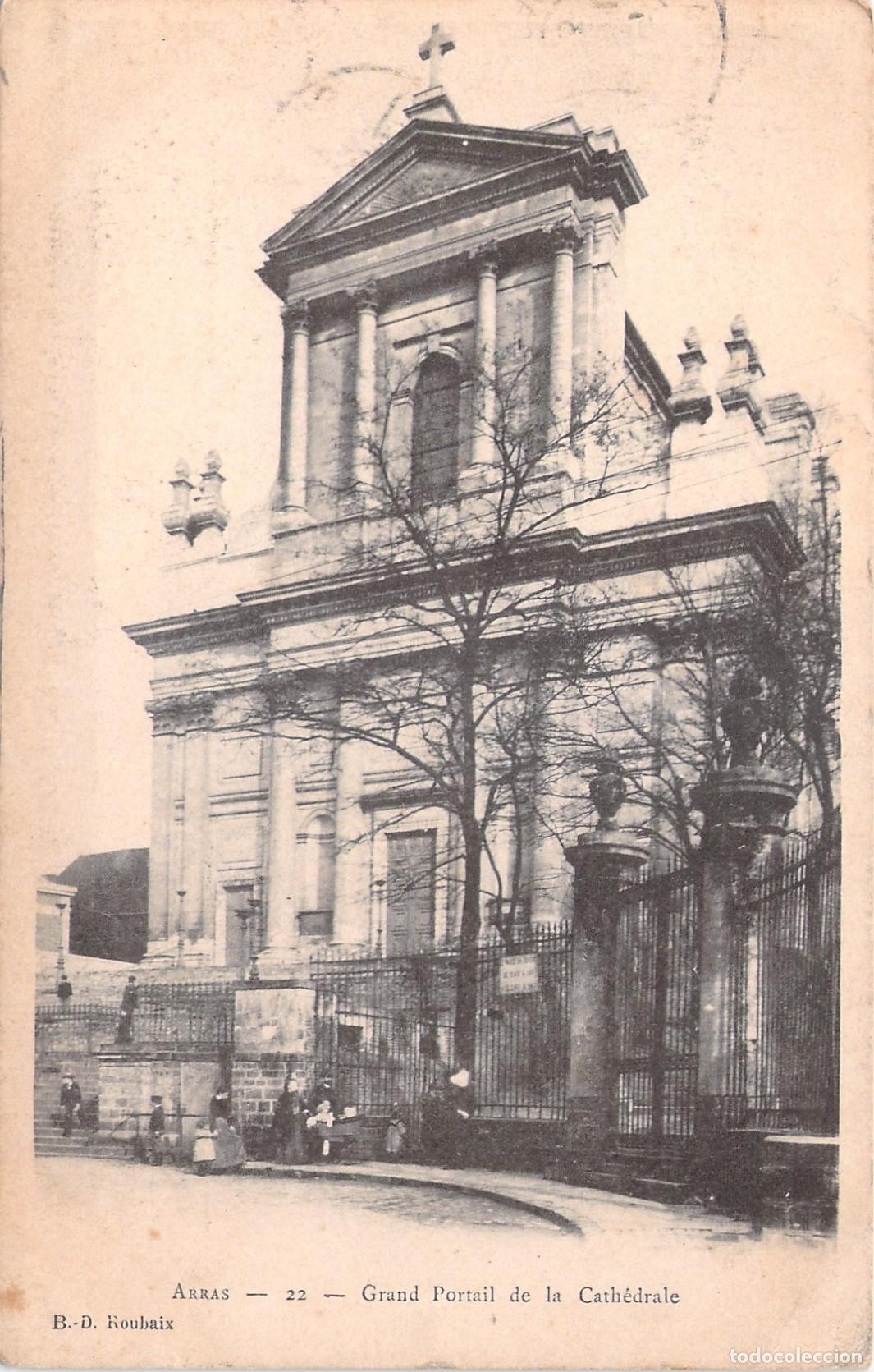 Postkarten: Postal de la fachada de la Catedral de Arras