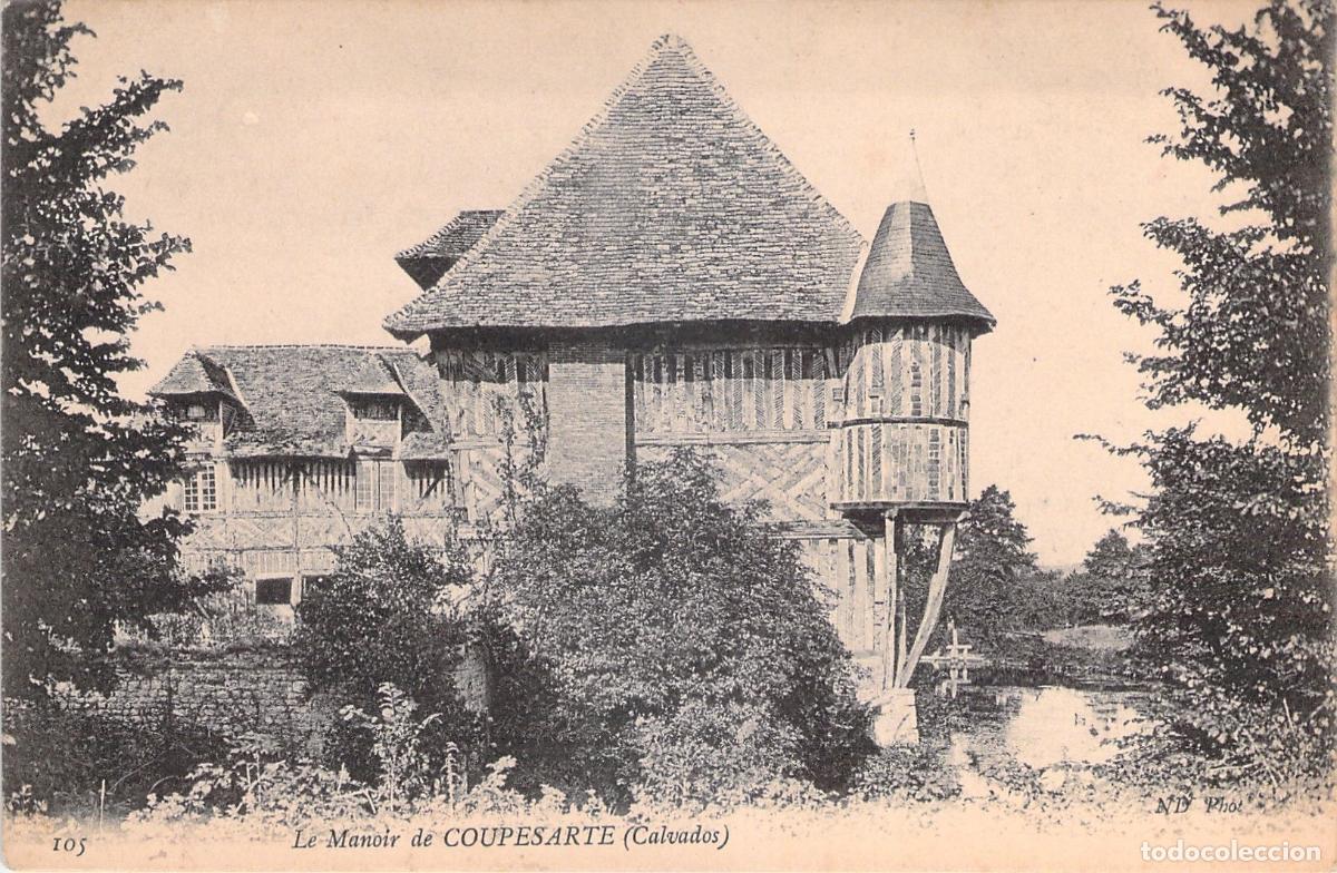 Postcards: Postal del Manoir de Coupesarte en Normand&iacute;a, Francia
