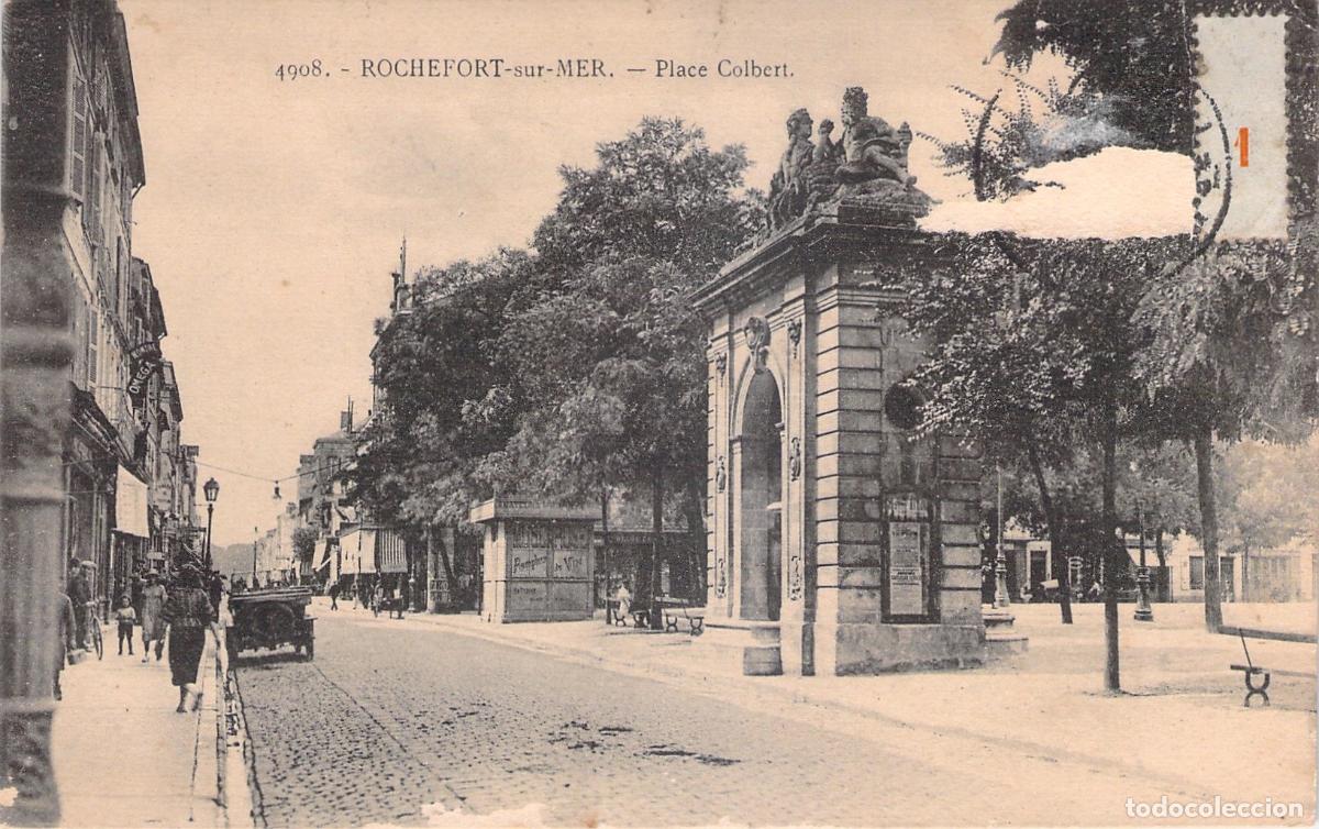 Postcards: Postal de Place Colbert en Rochefort-sur-Mer Francia