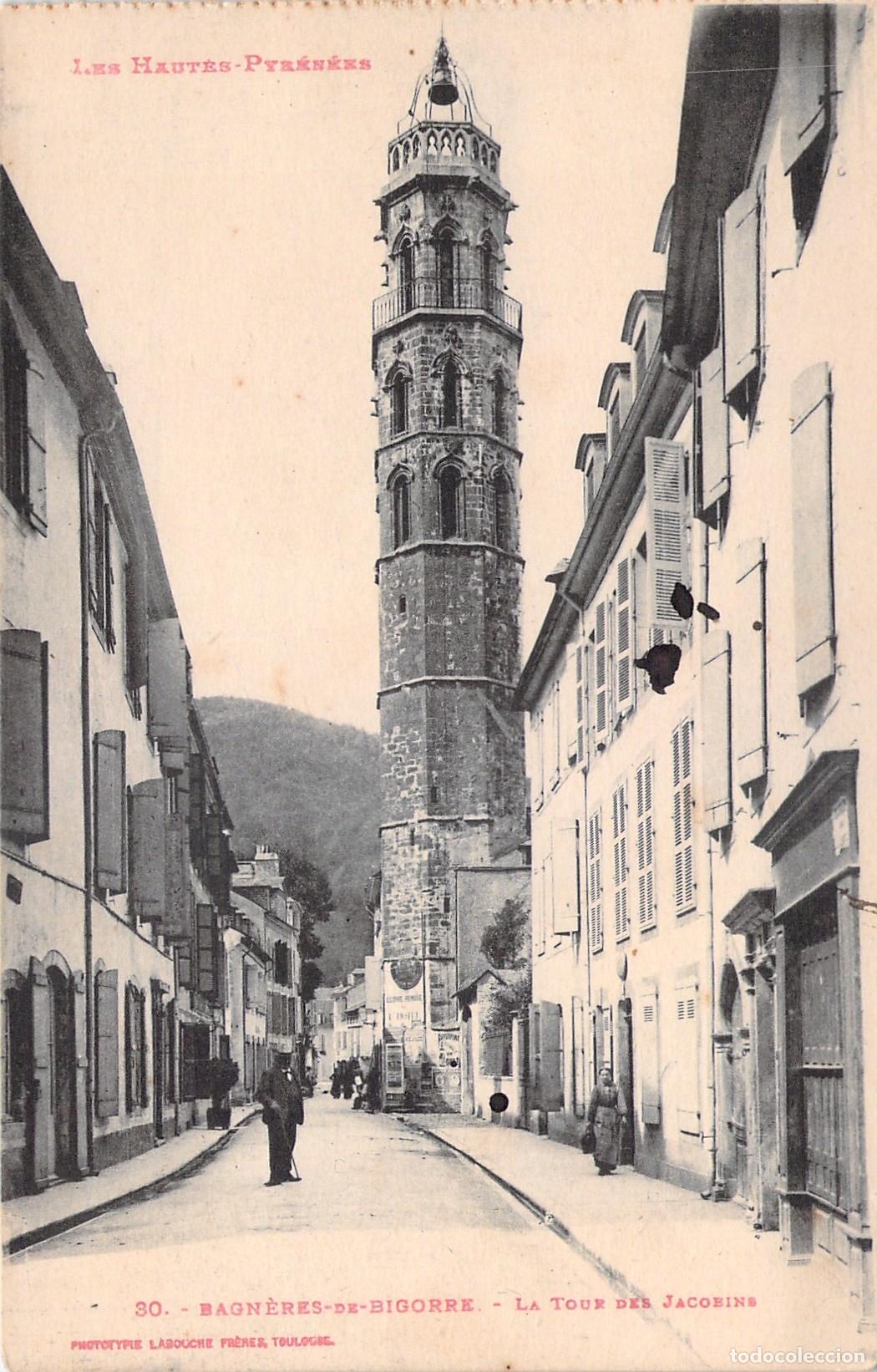 Postcards: Postal de la Tour des Jacobins en Bagn&egrave;res-de-Bigorre, Francia