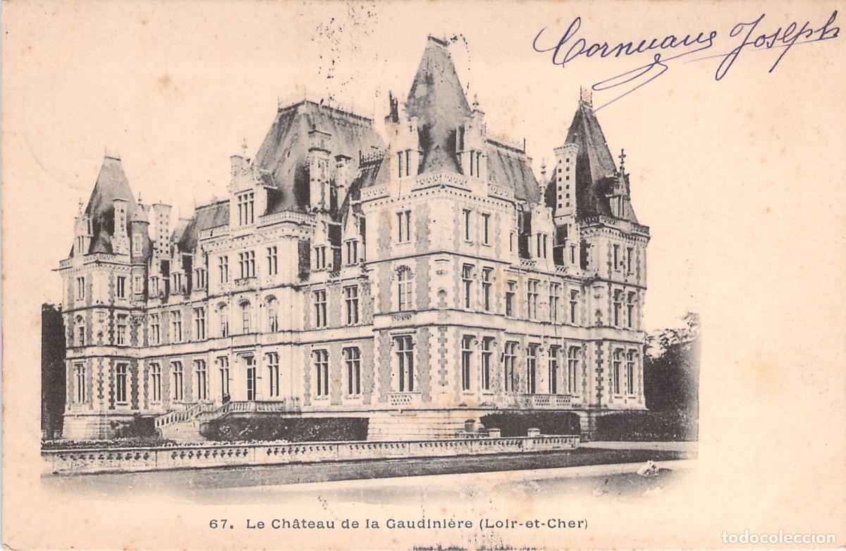 Postcards: Postal del Ch&acirc;teau de la Gaudini&egrave;re en Loir-et-Cher, Francia