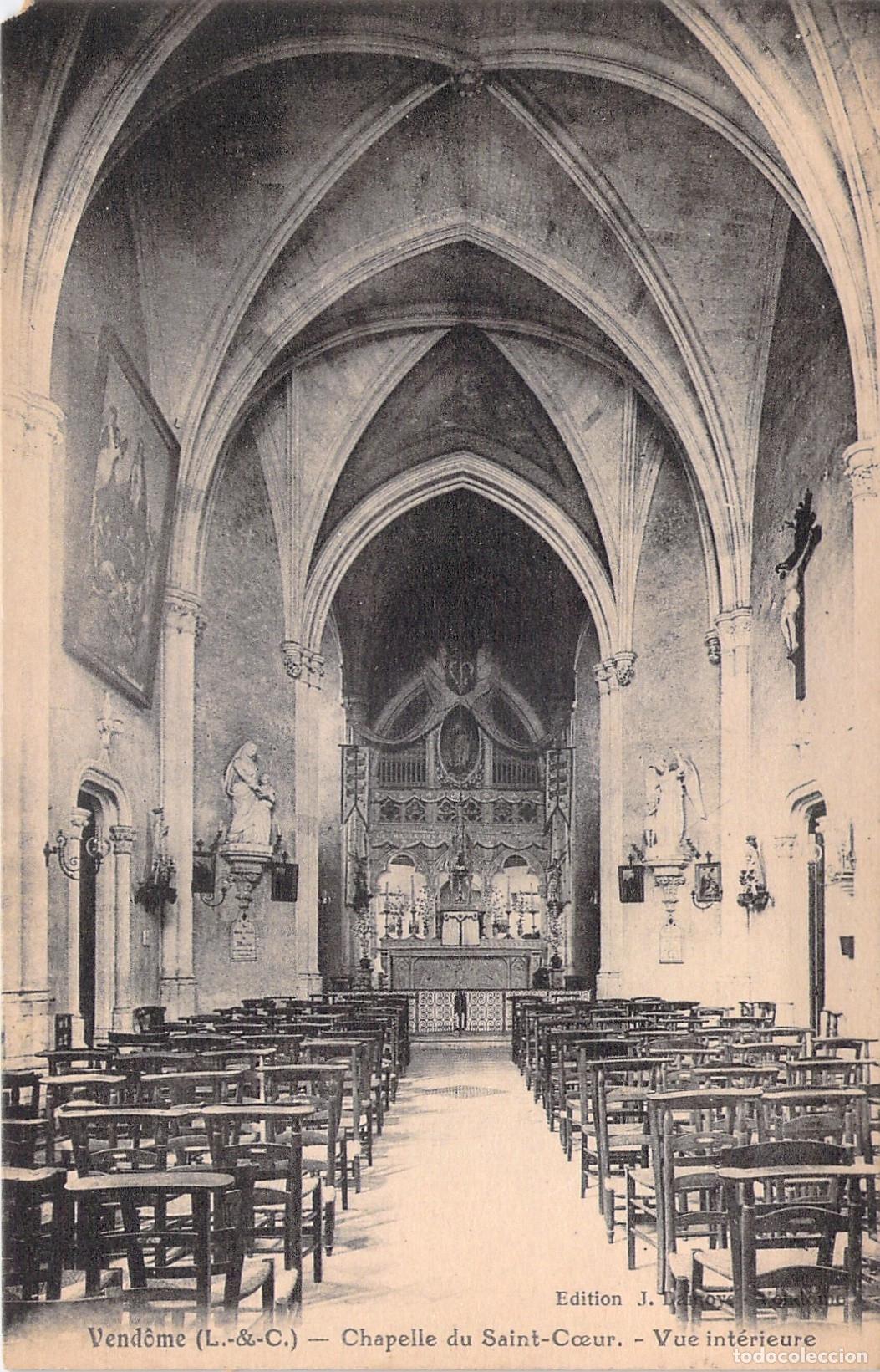 Postcards: Postal de la Capilla del Sagrado Coraz&oacute;n en Vend&ocirc;me, Francia