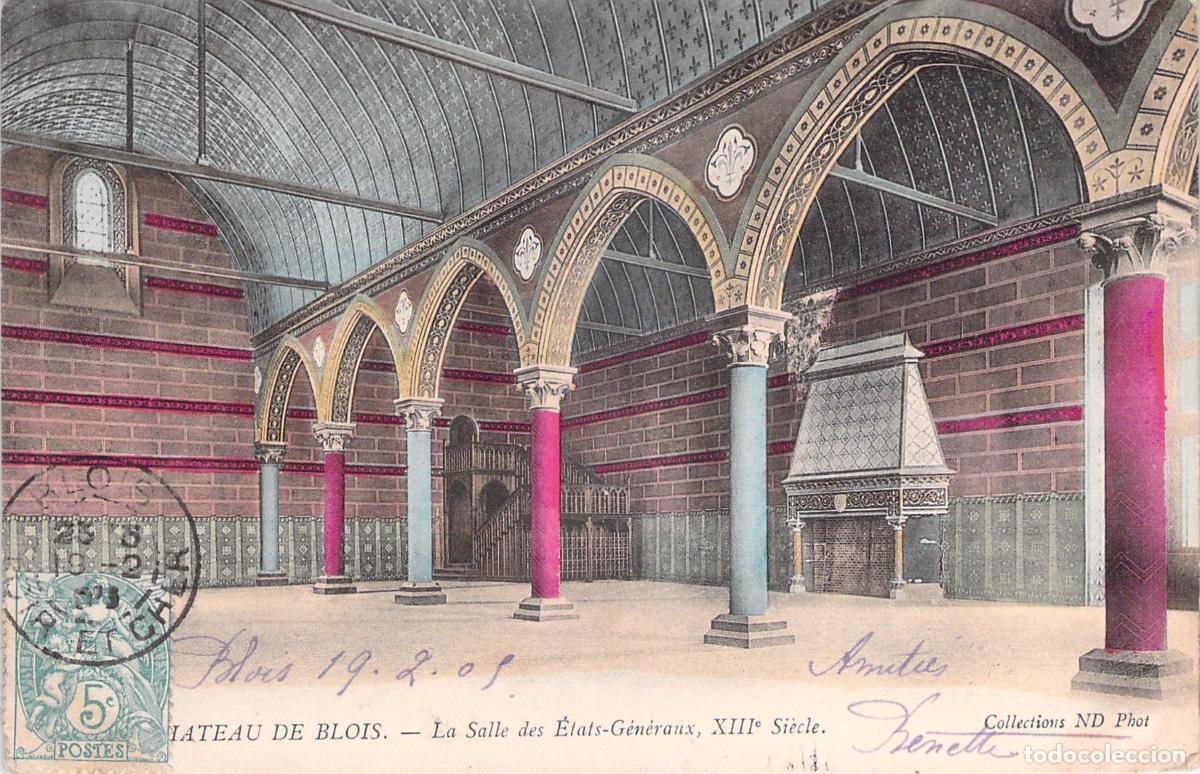 Postcards: Postal Castillo de Blois Sal&oacute;n de los Estados Generales Francia