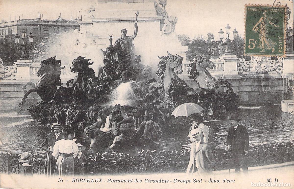 Postais: Postal de Burdeos Monumento a los Girondinos Francia