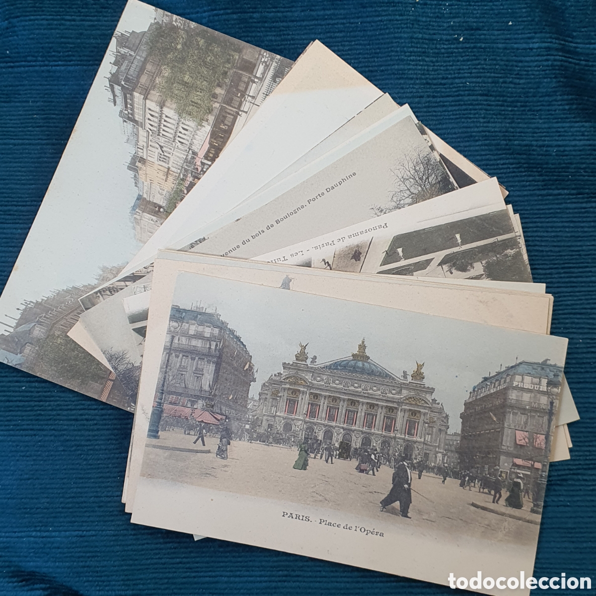 Postkarten: PAR&Iacute;S 1900 LOTE DE 20 POSTALES COLOREADAS