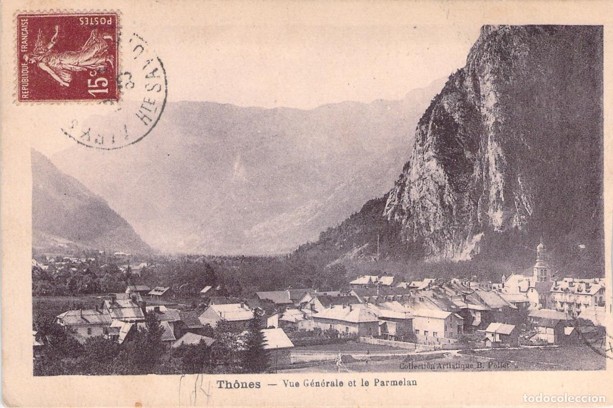 Postkarten: Postal de Th&ocirc;nes y el Monte Parmelan en los Alpes franceses