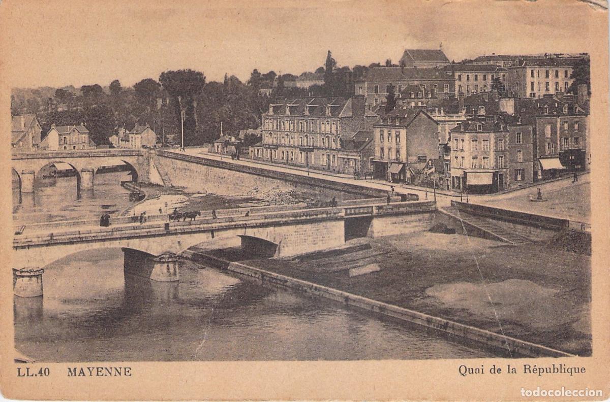 Postkarten: Postal de Mayenne Francia Quai de la R&eacute;publique