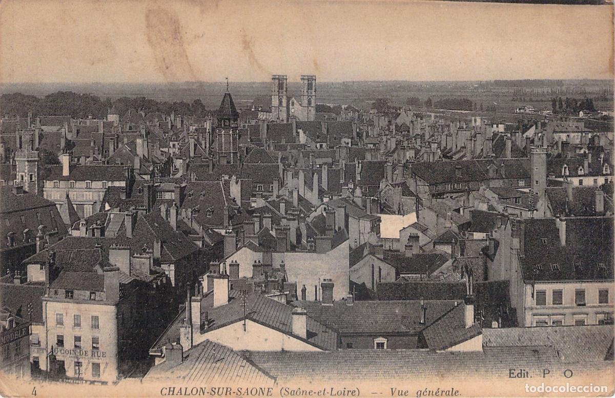 Postkarten: Postal de Chalon-sur-Sa&ocirc;ne, Francia - Vista panor&aacute;mica