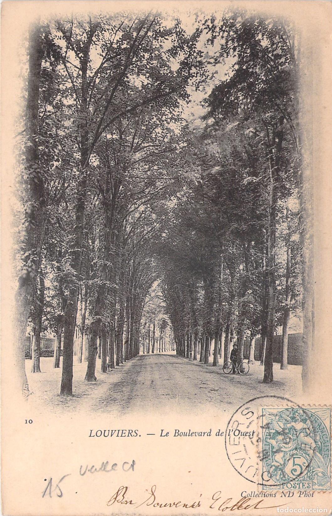 Postkarten: Postal de Le Boulevard de l'Ouest en Louviers