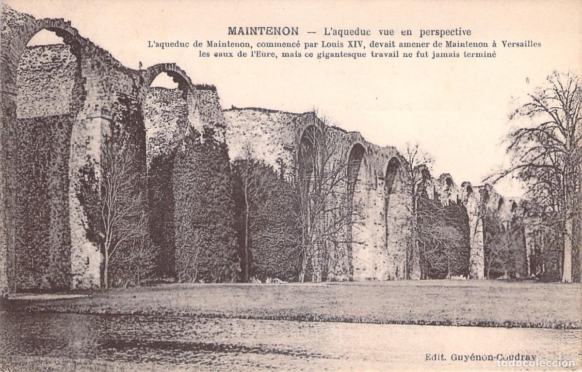 Postcards: Postal de Maintenon: Acueducto con vistas en perspectiva