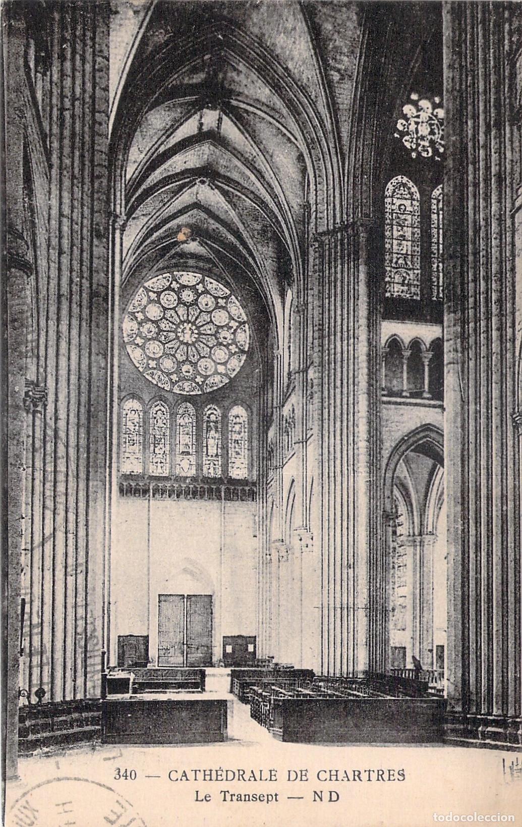 Postcards: Postal de la Catedral de Chartres Interior
