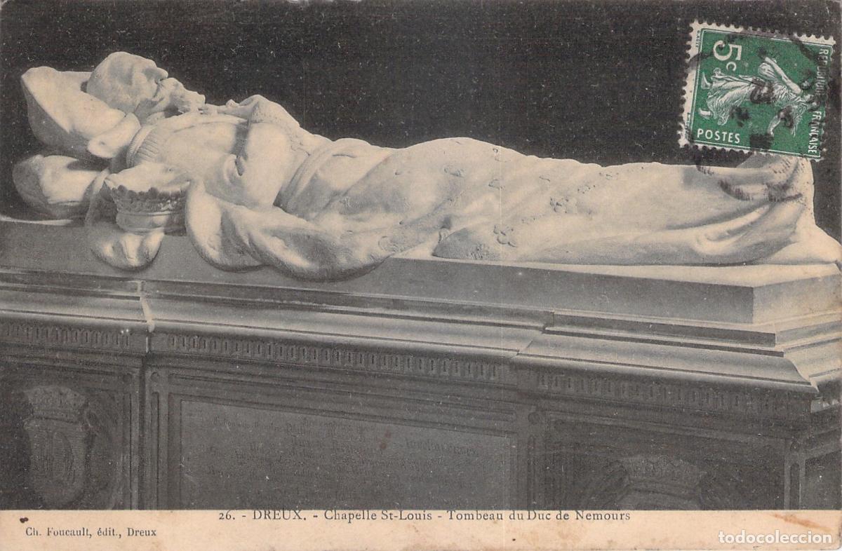 Postcards: Postal de la Tumba del Duque de Nemours en la Capilla Real de Dreux