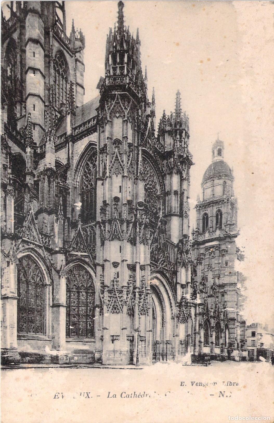 Postcards: Postal de la Catedral de Evreux, Normand&iacute;a, Francia