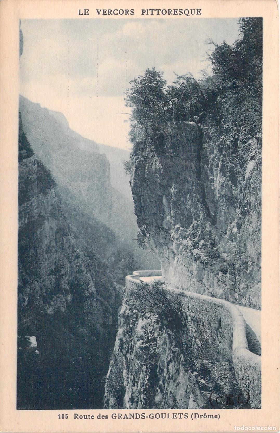 Postcards: Postal de la ruta esc&eacute;nica de los Grands-Goulets en el Vercors, Francia