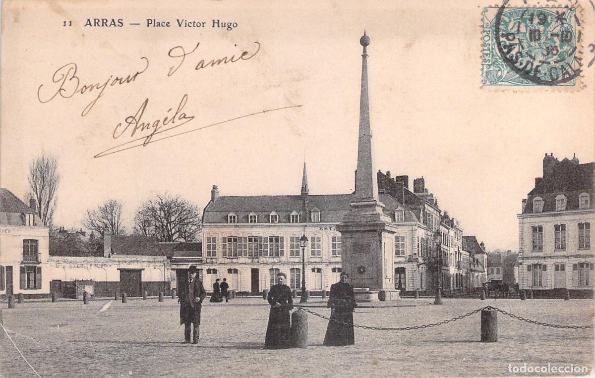 Postales: Postal de la Plaza Victor Hugo en Arras, Francia