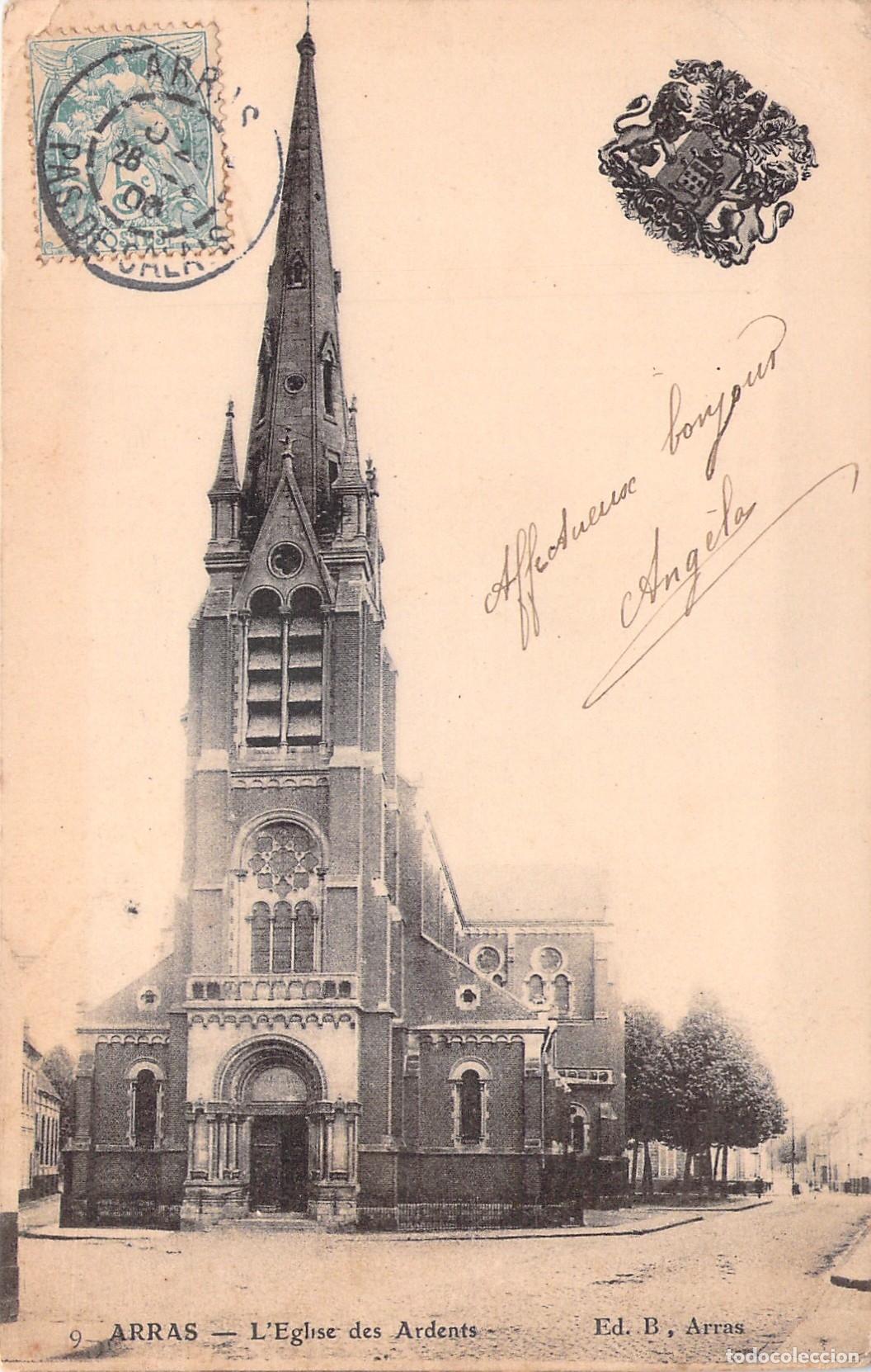 Postais: Postal de Arras Francia Eglise des Ardents