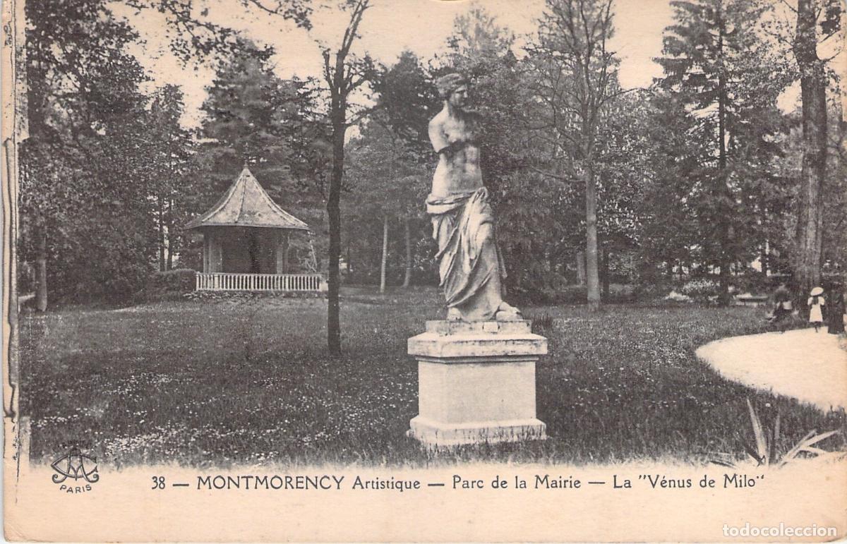 Postales: Postal de Montmorency Parc de la Mairie Estatua Venus de Milo