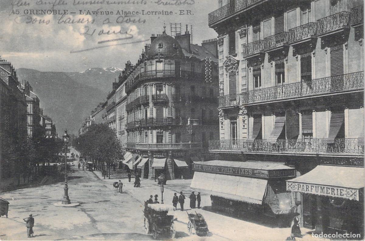 Postais: Postal de la Avenida Alsacia-Lorena en Grenoble