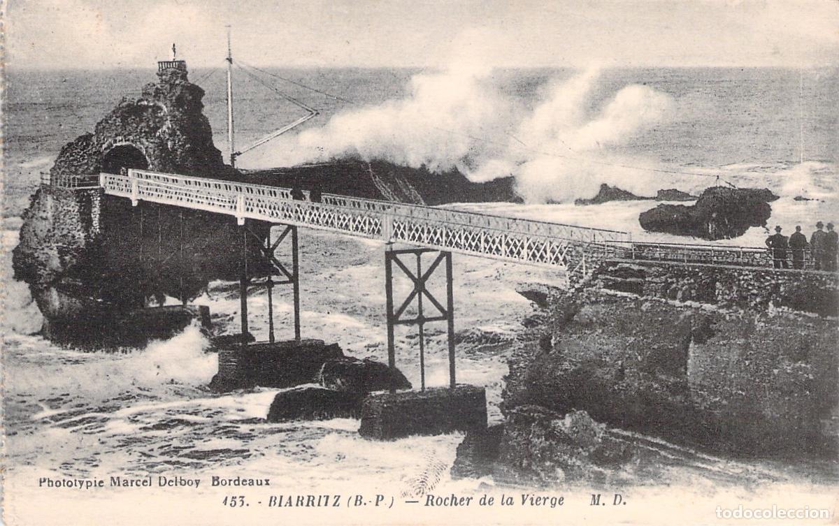 Postkarten: Postal de Biarritz: Rocher de la Vierge