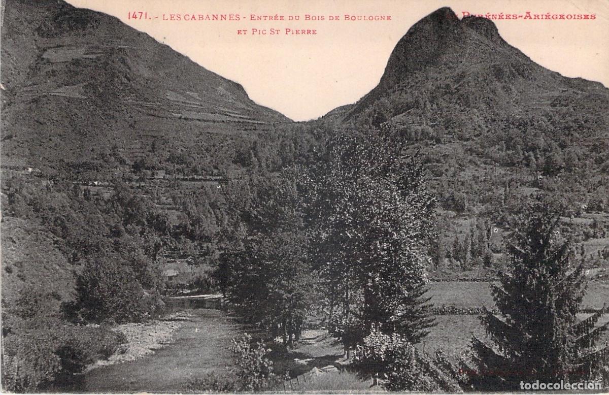Cartes Postales: Postal de Les Cabannes Pirineos Ari&egrave;ge Francia con paisaje de monta&ntilde;a