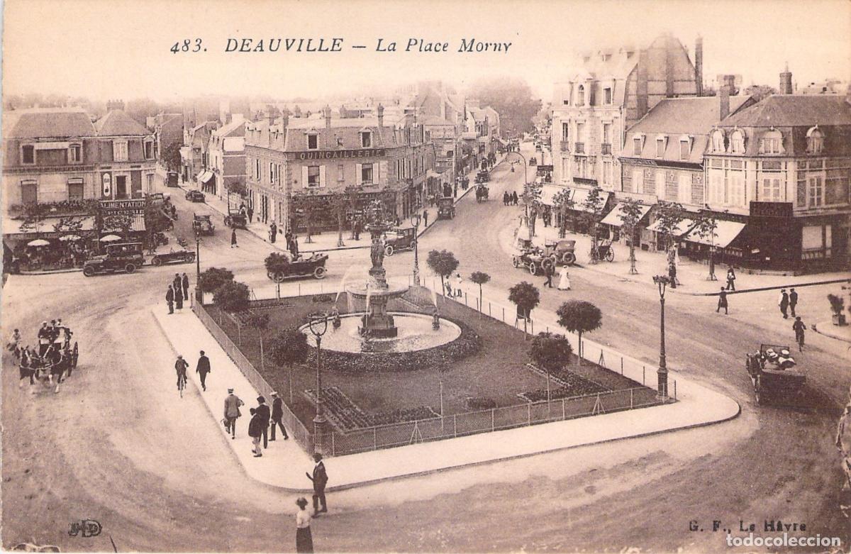 Postales: Postal de la Place Morny en Deauville Francia