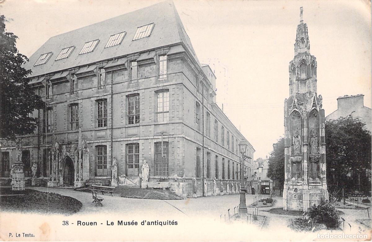Postales: Postal de Rouen Museo de Antig&uuml;edades en Francia