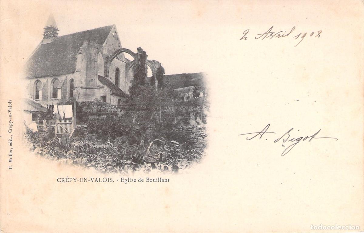 Postales: Postal de la Iglesia de Bouillant en Crepy-en-Valois