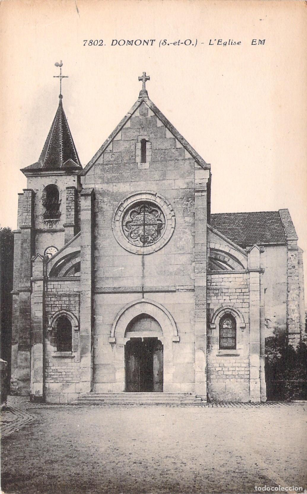 Postales: Postal de la Iglesia de Domont, Francia