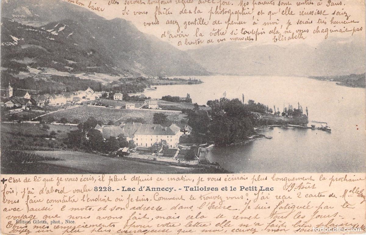 Postales: Postal de Talloires y el Lago de Annecy en los Alpes franceses