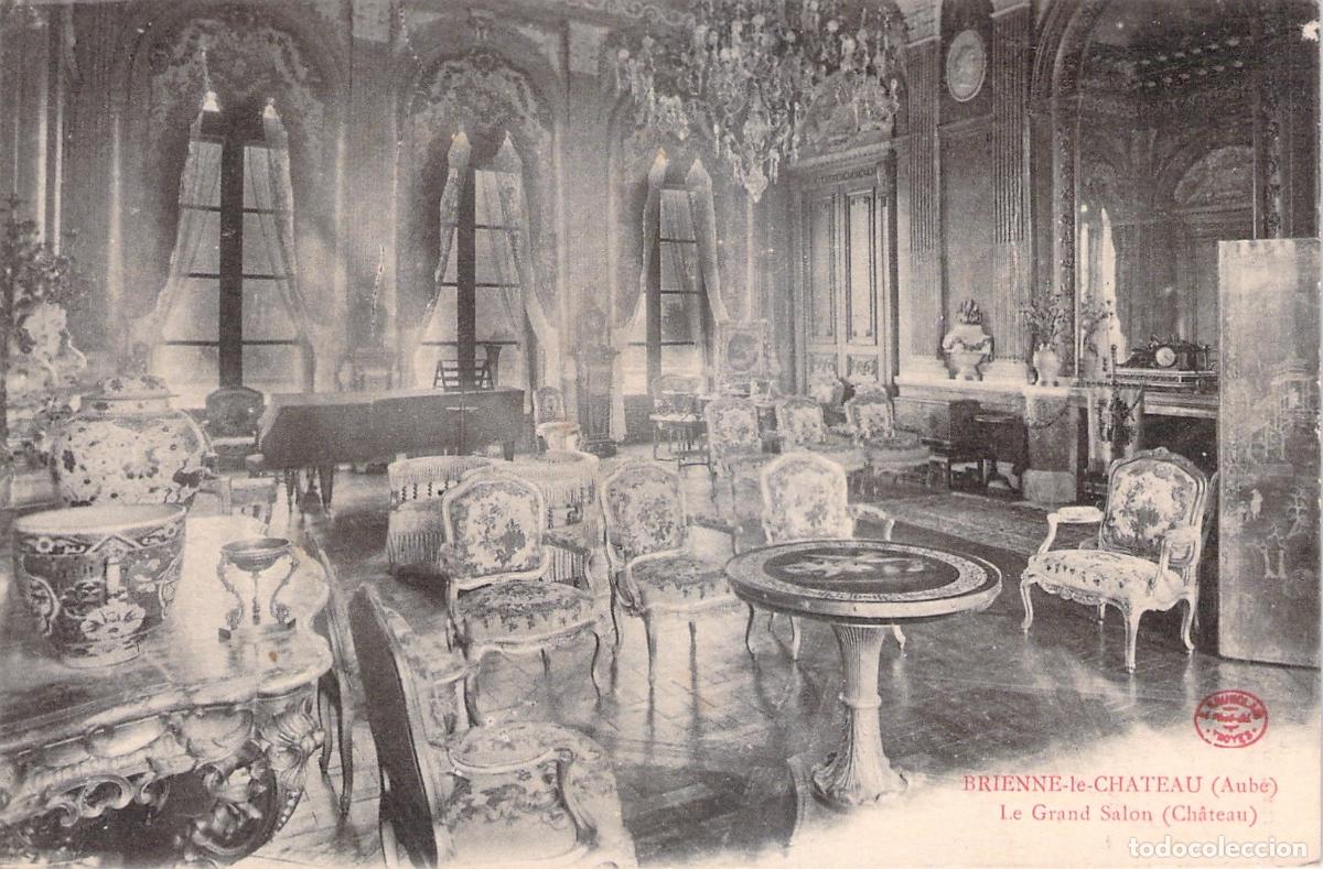 Postales: Postal de Brienne-le-Chateau Francia, Grand Salon del Castillo