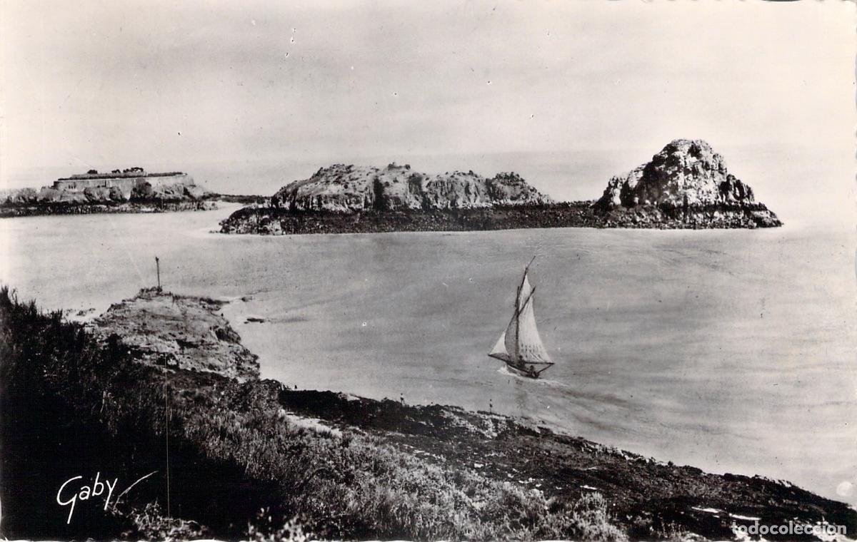 Postales: Postal de Cancale, Rocher de Cancale y Fort des Rimains, Francia