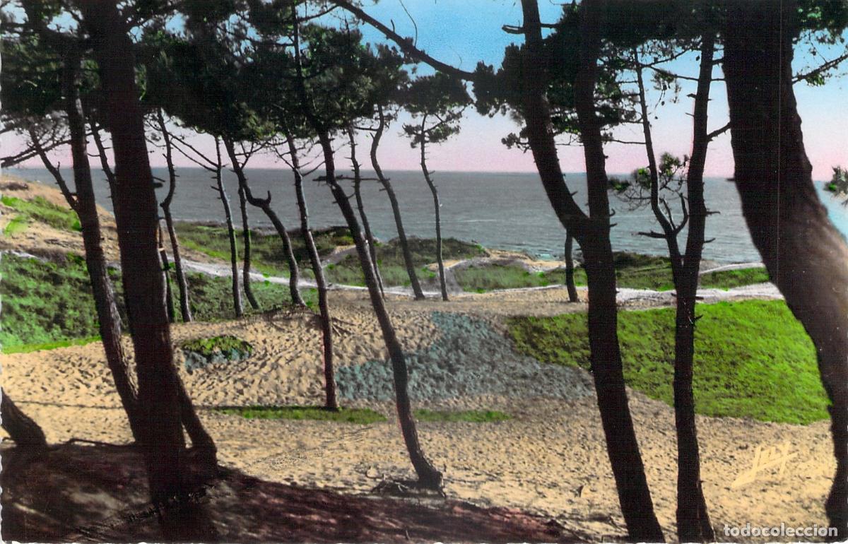 Postales: Postal de la Playa de las Se&ntilde;oritas en Saint-Jean-de-Monts